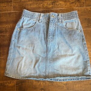 Light Blue Denim Skirt - Women